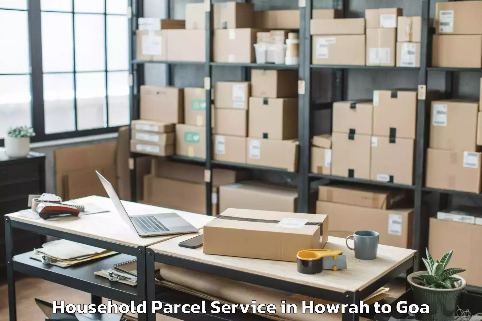 Hassle-Free Howrah to Candolim Household Parcel